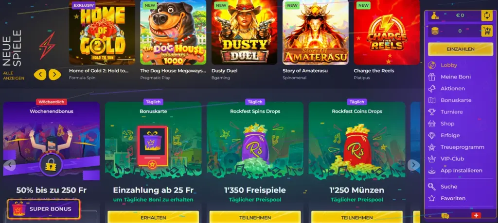 Redaktionsbewertung 4.7 von 5 mit den zentralen Pluspunkten von Rolling Slots Casino